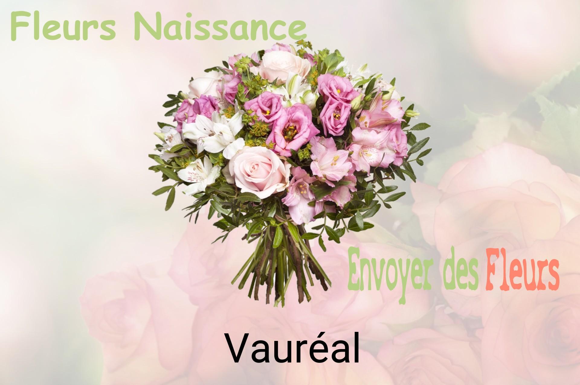 Bouquet de fleurs de naissance livré à Vauréal
